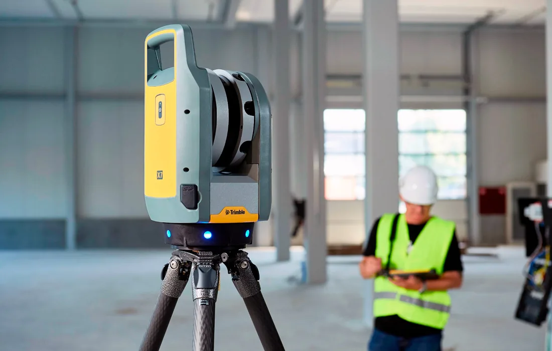 Сканирование на объекте Trimble X7
